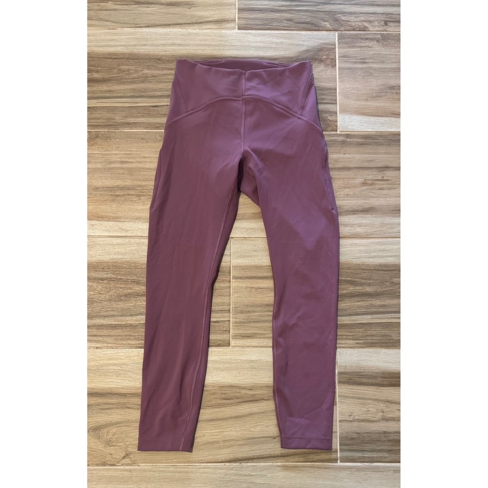 Lululemon In Movement‎ High-Rise Tight 25 Everlux Leggings Dark Magenta Size 6